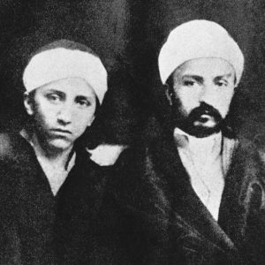 Bahai geschiedenis - Mírzá Mihdí (links) & 'Abdu'l-Bahá