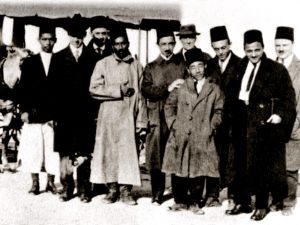 Fujita bij aankomst in Haifa 1919